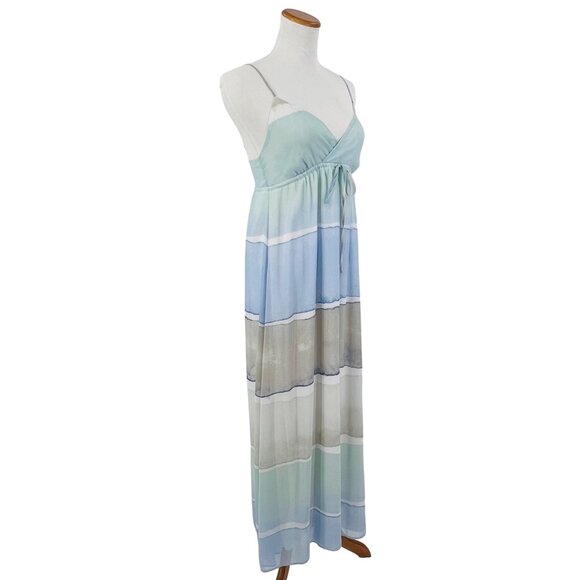 Lauren Conrad Pastel Watercolor Empire Waist Maxi Dress - Picture 8 of 14